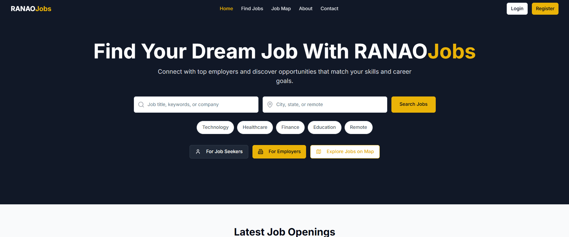 Ranao Job Platform screenshot